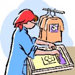 Silk screening is a popular process for printing.